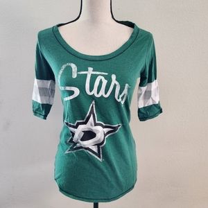 NHL Dallas Stars Scoop Neck Short Sleeve T-Shirt Size Medium